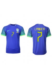 Brasil Lucas Paqueta #7 Fotballdrakt Borte Klær VM 2022 Korte ermer